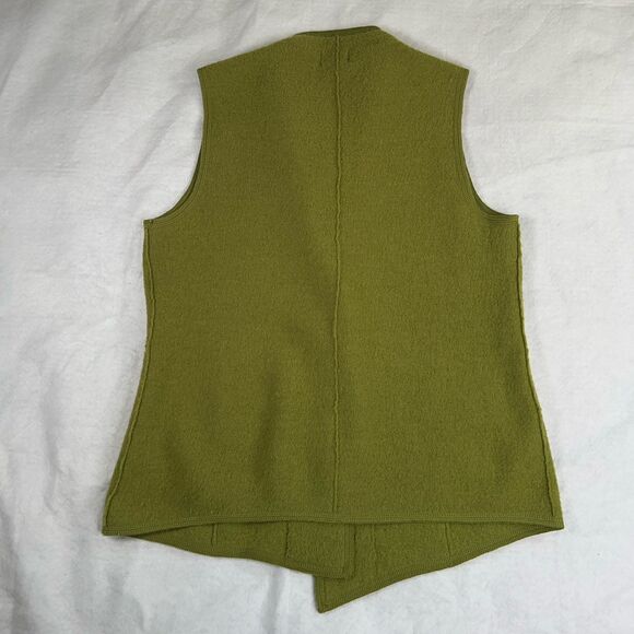 NTCO Nomadic Traders Wool Vest Women's Sz M Asymmetrical Green Fairy Whimsigoth - Picture 11 of 16